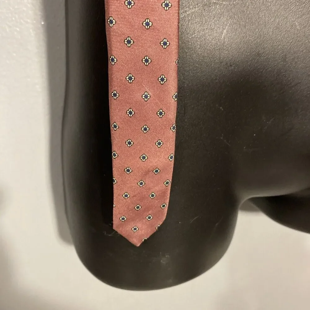 Henry Grethal‎ Silk Toe Mens Salmon 100% Silk